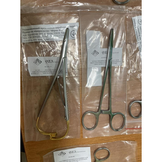 Затискач для операційної білизни BACKHAUS, 90 мм