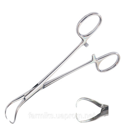 Затискач (цапки) для операційної білизни BACKHAUS, 150 мм