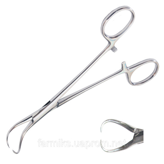 Затискач (цапки) для операційної білизни BACKHAUS, 150 мм