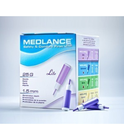 Ланцет, скарификатор фіолетовий дитячий