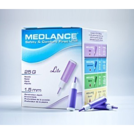 Ланцет, скарификатор фіолетовий дитячий