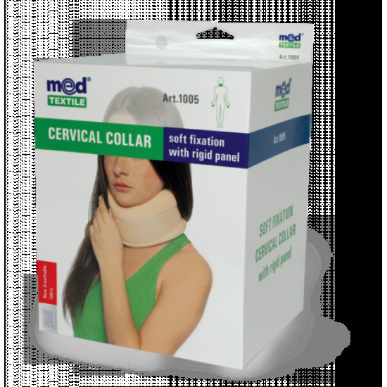 Бандаж на шийний відділ хребта базі якої фіксації з жорсткою вставкою