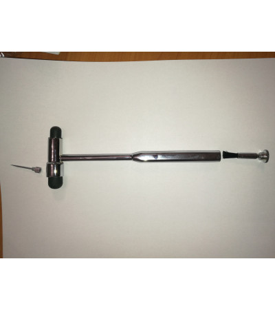 Молоток перкусійний Buck 18.5 см з пензлем та голкою