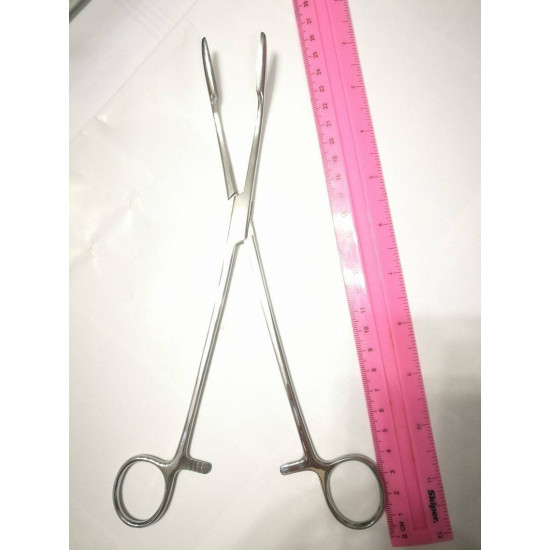 Корнцанг зігнутий для перев