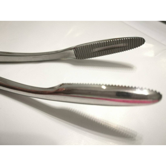 Корнцанг зігнутий для перев