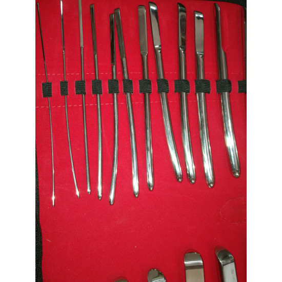 Набір інструментів гінекологічних, розширювачів За Гегару19 одиниць від 1,5 до 19,5 повний