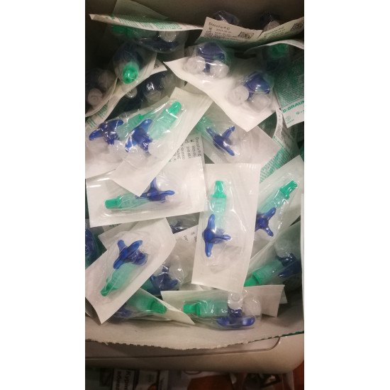 Кран трихходовий DISCOFIX синій