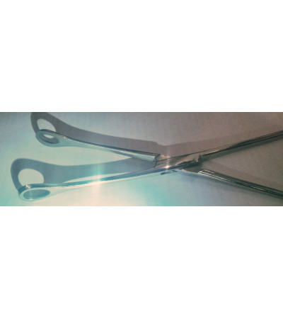 Затискач/щіпці вікончаті прямі, гладкі на браншах за Foerster-Ballenger 25.5 см