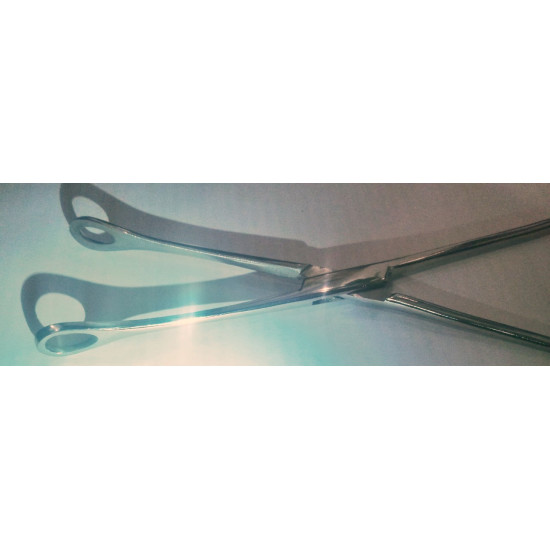 Затискач/щіпці вікончаті прямі, гладкі на браншах за Foerster-Ballenger 25.5 см