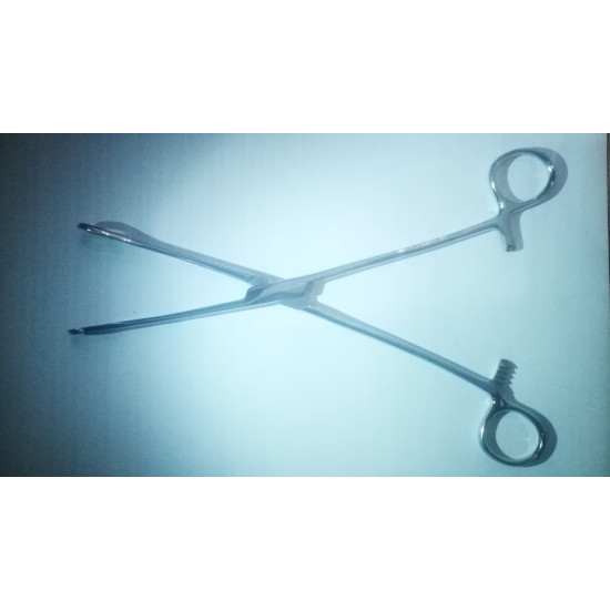 Затискач/щіпці вікончаті прямі, гладкі на браншах за Foerster-Ballenger 25.5 см