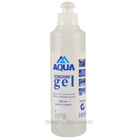 Гель для УЗД 1 л Аквамедикал Туреччина Сертифікований Укрмедсерт, підходить для лазерних процедур
