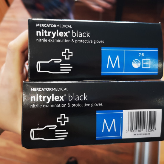 Рукавички чорні, розмір С, М, Л, ХЛ