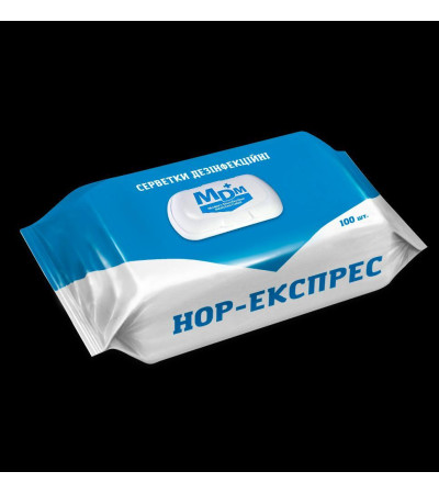 Дезінфекційні Серветки «НОР–ЕКСПРЕС» 100 шт