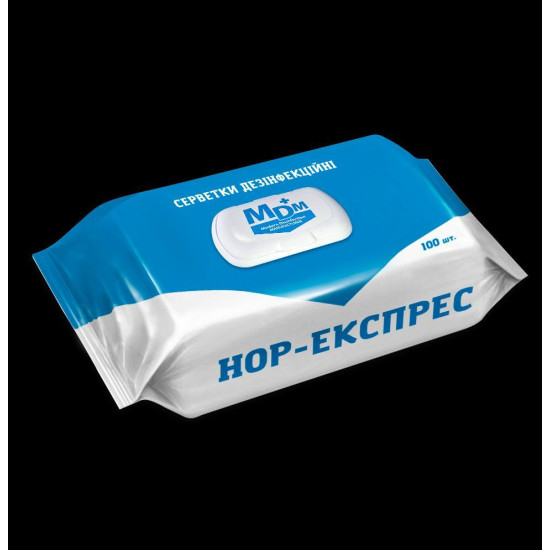 Дезінфекційні Серветки «НОР–ЕКСПРЕС» 100 шт
