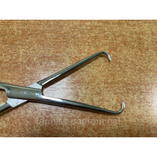 Гінекологія , щіпці по Pozzi (кульові) гострі 25 см