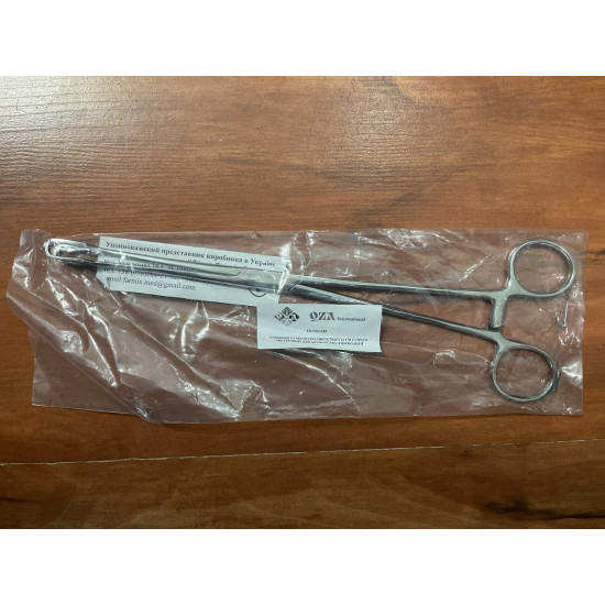 Щіпці по Шредер 24 см гострі 2/2 зуба