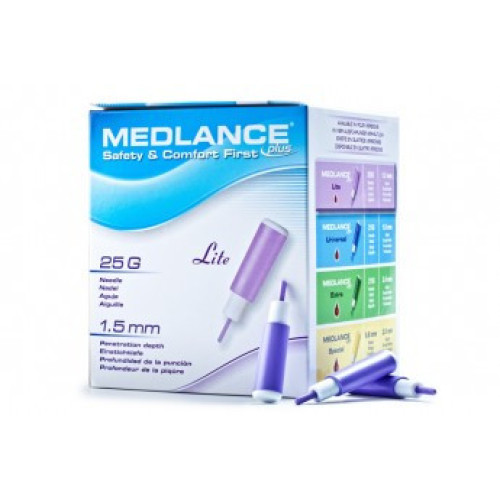 Скарифыкатор автоматичний (без болі) Медланс (фіолетовий , жовтий, зелений , синій) 200 шт