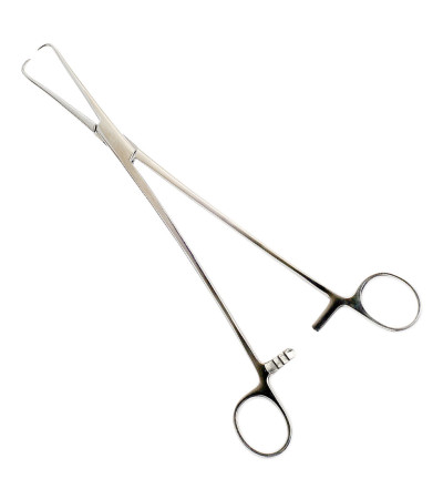 Затискач Москіт з зубом 20,5 см зігнутий