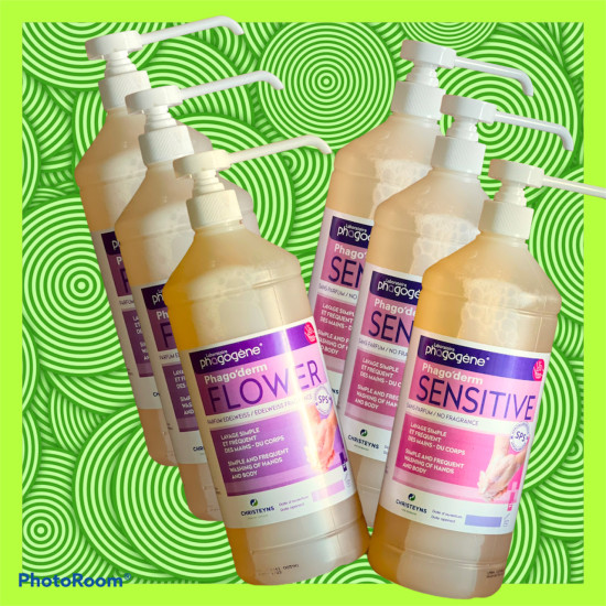 Фагодерм Едельвейс (Phago'derm sensitive) рідке мило з дозатором-насосом, 1000 ml