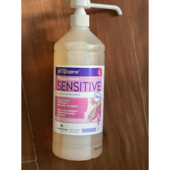 Фагодерм Едельвейс (Phago'derm sensitive) рідке мило з дозатором-насосом, 1000 ml