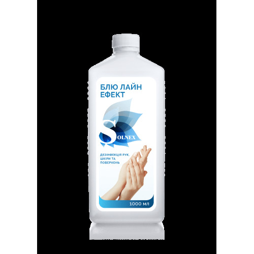 Готовий для застосування дезінфекційний засіб (рідина) Blue line effect для рук та шкіри