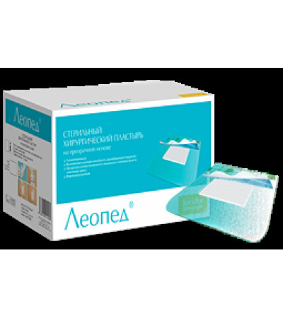 Лейкопластир прозорий, з Пед подушкою. 5*7,5 см ЛеоПед