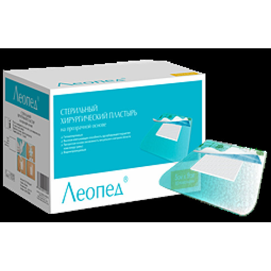 Лейкопластир прозорий, з Пед подушкою. 5*7,5 см ЛеоПед