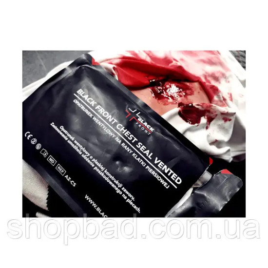 Оклюзійна наліпка Блек Фронт Вентильована